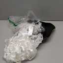 Zhanmai Founding Fathers Costume Colonial Style Tricorn Hat White Wig Lace Ruffled Tie and White Lace Cuffs Historical Colonial Outfit for Halloween Dress up Party