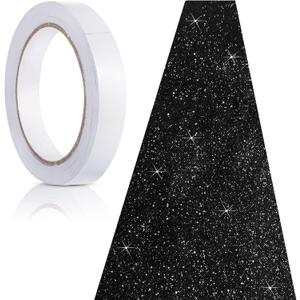 Tatuo Carpet Runner Runway Rug 55 GSM Thickness with Carpet Tape for Prom Wedding Party Outdoor Indoor Hallway Rug(2.46 x 30 Feet,Glitter Black)