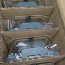 M MCIRCO [5-Pack, 36 oz] Glass Meal Prep Containers 3 Compartment with Lids, Glass Lunch Containers,Food Prep Lunch Box,Bento Box,Microwave, Oven, Freezer, Dishwasher (4.5 Cups) (Gray)