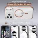 Magnetic for iPhone 17 Pro Max Case, Built-in Screen Protector