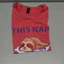 FUNNY NAPPING THIS NAP ISN'T GOING TO TAKE ITSELF SLEEP COOL T-Shirt, XL, Red