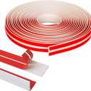 Wall Corner Protector, Inside & Outside Self Adhesive Wall Corner Guard&Edge Protector, Flexible Vinyl Corner Moulding Trim Caulk Strip, Peel and Stick Trim for Ceiling, Countertop, White, 0.8inx10ft