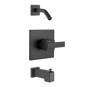 Ultrimkit Shower Faucet Trim Kit for 13/14 Series, Shower Arm, Shower Handle& Tub Spout, (Valve& Catridge Not Inclued), Matte Black