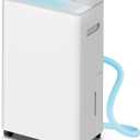 2500 sq.ft Dehumidifier for Home and Basement,Max 34 Pints Dehumidifier with Drain Hose,Ultra Quiet with Auto Defrost,Three Modes,Intelligent Dehumidifier for Bedroom,Bathroom,Large Room(Cream)