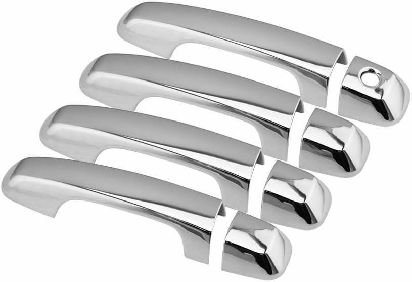 SEGADEN Chrome Plated Door Handle Cover Compatible with 2010-2015 Toyota 4Runner (4 Doors No Passenger Keyhole) XG7405A