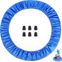Mini Trampoline Spring Cover 36 Inch, Replacement Safety Pad with 6 Trampoline Leg Caps, 600D Thickened Oxford Cloth + Sponge + PE, Tear-Resistant Round Trampoline Cover (Cover Only)