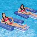 Poolmaster Caribbean Retro Floating Chaise Pool Lounge Chair for Adults, 2 Pack