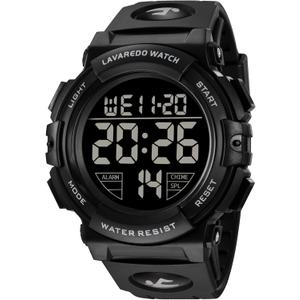 Mens Digital Watch Sports Military Watches Waterproof Outdoor Chronograph Wrist Watches for Men with LED Back Ligh/Alarm/Date