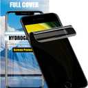 LOOKSEVEN 2 Pack Privacy Hydrogel Film For iPhone 14 Pro Max Soft TPU Screen Protector, High Sensitivity Protective Film (Not Tempered Film)