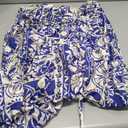 Floerns Women's Tribal Tie Shoulder Cami Dress Sleeveless Boho Flared Long Dresses Blue Multi Medium, One Size 