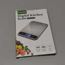 Atogou Food Scale, 33lb/ 15kg Digital Kitchen Scale with Full View LCD Display, Durable Stainless Steel Surface, for Cooking, Baking, Meal Prep Black