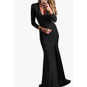 Women'sLong Sleeves Prom Dress Formal Evening Gown Size Medium