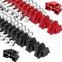 48PCS Magnetic Modular Wrench Organizers for Tool Drawers - Black & Red - Wrench Rack with Metric & SAE Labels, Customizable Magnet Tool Storage Holder for Tool Box Organization