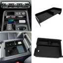 Zxiaochun 2PCS Center Console Organizer Compatible with 2023 2024 2025 2026 Honda Pilot & 2026 Honda Passport Interior Accessories, Armrest Box Tray Gear Shift Storage Tray