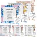 5 x Bozidol 6 Pcs Mini Prayer Quilt with Cross Inside, Portable Scripture Pocket Prayer Quilt Squares Christian Gifts for Women Easter Mother's Day Pastor Appreciation Sympathy Gifts