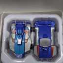 Intoypad Collision Transforming Dinosaur Car Toy, 2 Magnetic Cars Transform into Dinosaur Toys for Kids Toddler Fun Deformation Robot Dino Car Christmas Birthday Gift Toys for Boys Girls(Blue Dragon)