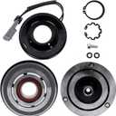 AC Compressor Clutch Kit Replacement for Chevy Avalanche Silverado Suburban GMC Savana Sierra Yukon Cadillac Escalade Hummer H2 H3 5.3L 6.0L 6.2L