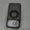 YFVLKEE Magnetic for iPhone 17 Pro Max Case Camera Control Button with Stand [Compatible with MagSafe] [360 Rotatable Ring Holder Kickstand] [Military Grade Protection] 17 ProMax Phone Case, Black