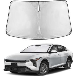 EcoNour Windshield Sunshade Compatible for Kia K4 2025 2026, Sun Visor for Front Windshield & Window Sun Shade Cover, UV Heat Blocker & Protector, Car Accessories