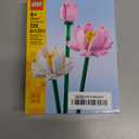 LEGO Lotus Flower - Building Toy for Kids, Girls & Boys, Ages 8+ - Artificial Lotus Flowers for Home Decor & Display - Creative Gift Idea for Her & Him - 40647