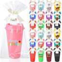 Skylety 24 Pack Teacher Appreciation Gifts Bulk Cups 16 oz Reusable Coffee Tumblers with Lids, Bags & Cards, Thank You Teacher Gifts Set for Appreciation Week, End of Year, Graduation