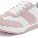 WHITIN Women's Wide Toe Box Zero Drop Cross Training Shoes Width Trainer Size 9.5 Slip Resistant Fitness Walking Road Running Lightweight Tennis Pink 41