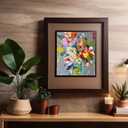 CSZPPQAF Paint by Numbers Kit for Adults Beginner, Flower Paint by Number Kits on Canvas, DIY Easy Acrylic Watercolor Wildflower Oil Painting by Numbers for Home Wall Decor 16X16inch