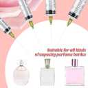 Geiserailie 6 Packs Perfume Refill Tools Kit with Soft Plastic Tube Small Perfume Decanter Kit Extractor for Ink, Pen, Printer Filling, Refillable Liquid Dispensing and Measuring (Clear, 10ml, 20ml)