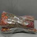 12 Bundles Fake Mums Fall Flowers Artificial for Outdoors Decoration Artificial Mums Faux Plants Daisy for Outdoor Outside Planters UV Resistant Violets for Fall Decor Home Porch Door Front Patio Yard (Orange, Autumn Red, Sunset Blush, Fernwood Autumn)