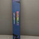 SHUNLEE 6 Pcs RGB Smart Recessed Lighting for Acoustic Panels, WiFi LED Lights for Acoustic Wall Panels Compatible with Alexa, Self-Adhesive Black Aluminum for Wood Slat Wall (2*40+2*24+2*16 in)