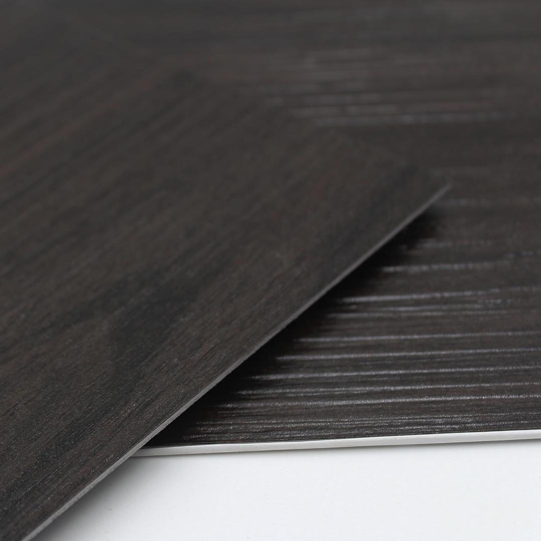 Peel and Stick Floor Tile 36 PCS Vinyl Flooring - 36" x 6", Walnut Brown Waterproof Wood Flooring Planks for Bathroom, Kitchen, Cover 54 Sq. Ft