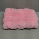 LIFEREVO Fluffy Faux Rabbit Fur Body Pillow Cover, Soft Cute Bubble Waffle Shaggy Plush Bed Body Pillowcase with Zipper Closure, Long 20"x54" Fuzzy Furry Pillow Case for Pregnancy Side Sleeper, Pink