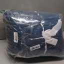 YAAPSU Chunky Knit Throw Blanket for Couch, 51x63, 100% Hand Knitted Thick Cable Knit with Cozy Jumbo Chenille Yarn, Soft Large Rope Knot Crochet Blankets for Sofa Bed Living Room Dcor, Ocean Blue