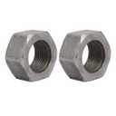uxcell 2pcs M30 x 2mm Pitch Metric Fine Thread Carbon Steel Left Hand Hex Nuts
