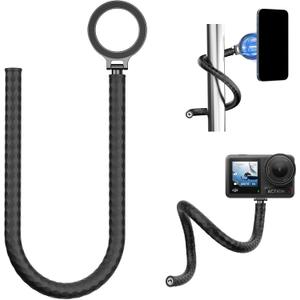Magnetic Flexible Mount Clamp for Phones, GoPro Insta360, Bike, Boat, Tube, Treadmill, Stroller, Car, Desk, Tripod Stand Monkey Tail Mount Neck Holder Selfie Stick