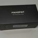 MANSPOT Manscape Groin & Body Hair Trimmer for Men, Electric Ball Pubic Trimmer Shaver, Manscape Kit with 4 Guards, Replaceable Ceramic Blade Heads, Waterproof Wet/Dry Shaver,90 Minutes Shaving (Black)