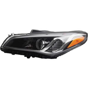 Dasbecan Halogen Headlight Compatible With Hyundai Sonata 2015 2016 2017 Left Driver Side Headlamp Assembly Replaces# HY2502183 92101-C2000 92101C2000 (Without Bulbs)