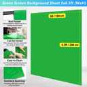 Green Screen Backdrop Kit with Stand, 5X6.5ft Portable Green Screen Backdrop with Stand kit, GreenScreen Background with Stand Carrying Bag Clamp for Streaming Video Zoom