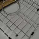 Sink Grid 18" X 12-1/2", Sink Protectors for Kitchen Sink Stainless Steel, Sink Rack for Bottom Centered Drain for Single Bowl Sinks Accessories, Includes 16 Rubber Pads and 20 Rdge Protectors