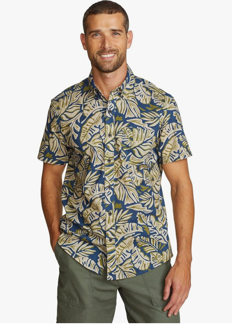 Eddie Bauer Mens Eddie Bauer Printed Baja Shirt, Size S