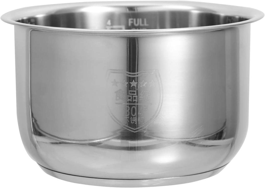 Uonlytech Stainless Steel Rice Cooker Liner - Electric Inner Pot Replacement for Pots and Pans