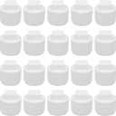 20Pack 1 Inch PVC Pipe End Cap - Male Threaded Plug Adaptor, Cleanout Plug Fitting for Water Line