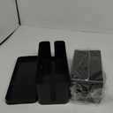 Simplify 2 Pack Cable Organizer Box | Multi-sized | Hidden Storage with Lid | Chargers & Wires | Computer & TV Cords | Black