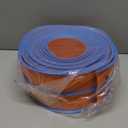 Flexible Race Car Track 15 Ft Starter Set for Kids Age 3+, Rolls Up Portable Flex Track Compatible with Diecast 1/64th Cars, Long Kids Car Ramp Toy with Suction Cups (Orange)