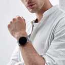 2 PACK Metal Band for Google Pixel Watch 3 41mm Bands/Google Pixel Watch 2/1 Bands Women Men, Stainless Steel Mesh Loop Adjustable Wristband Replacement Straps (Colorful/Rose Pink)