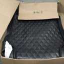 CAR PASS Heavy Duty Rubber Black Car Floor Mats & Cargo Liners, Deep Dish All-Weather Trunk Mats Durable Anti-Slip 3D Rhombus Waterproof Trim to Fit Liner Universal Fit Auto,Sedan,SUV,Truck, Black (Full Set, Black With Cargo Liners)