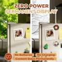 NFC-Enabled E-Ink Digital Photo Frame with Magnetic Back, Instant Photo Style Display, Wireless Smart Picture Frame for Fridge, Phone-Controlled Acrylic Memo Board, Compatible iPhone 16+