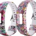 Compatible for Garmin Vivofit 4 Strap,Replacement Wristband Accessory Bands For Garmin Vivofit 4 with Clasps Fitness Bracelet Suitable Small Large(No Tracker) (2PCS02)