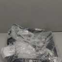 Furshus Corner Bread Box for Kitchen Countertop,Bread Storage for Homemade Bread, Double Layer Large Bamboo Kitchen Storage Bin with Window (Black, Large)