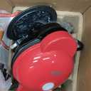 Dash Holiday MultiMaker Mini System - Includes Seasonal Snowflake, Pumpkin, Heart, Santa, and Classic Waffle Plates - Red, Six 4-Inch Removable Plates